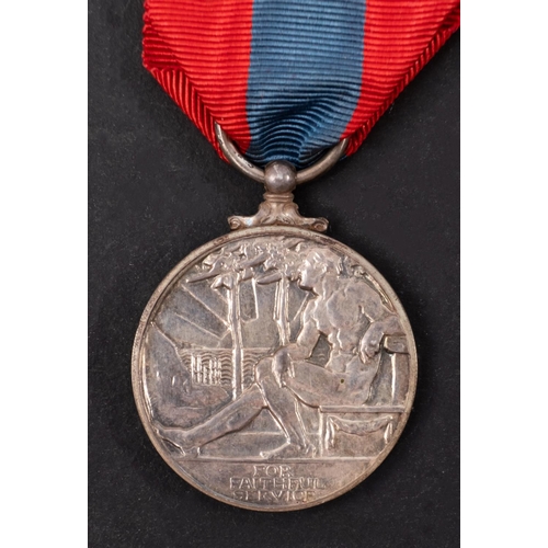 360 - A George VI Imperial Service Medal in case of issue to Gertrude  Carlotta Cooper, together with  cor... 