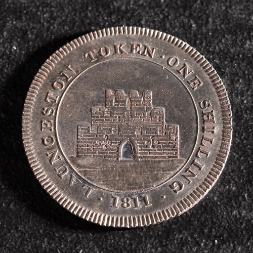 37 - A Launceston silver shilling token, 1811.