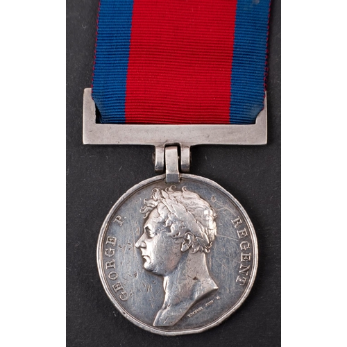 375 - A Waterloo Medal to 'John Stokes  2nd Batt 69th Foot'.  *Notes- The 2nd Battalion 69th (South Lincol... 