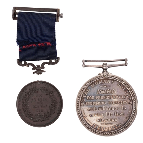 384 - A Royal Humane Society Bronze Medal (Successful) to  'Sapper F  Mitchell RE April 15 1903', (suspens... 