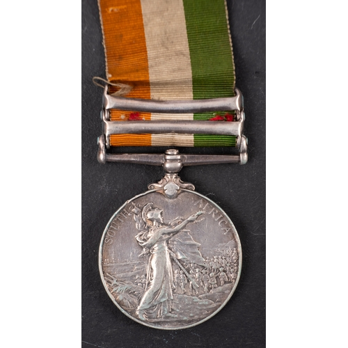 226 - A Queen's South Africa medal with six clasps to '29342 Supr R Swinford RE', 'Relief of Kimberly', ' ... 