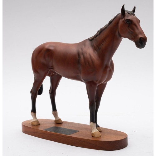 514 - Beswick Horse, Nijinsky, Model 2345, Height 28 cm; together with Royal Doulton Desert Orchid, Height... 