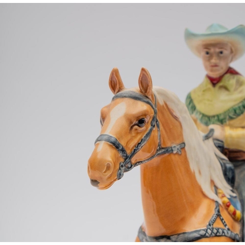 517 - Beswick; Canadian Mounted Cowboy model 1377, height 22 cm.