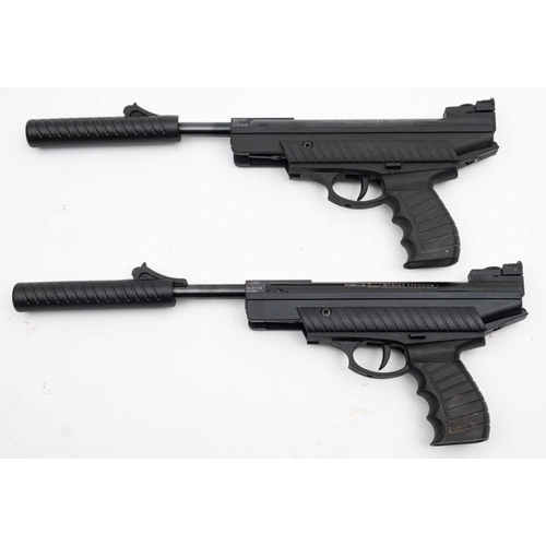 581 - Two Webley Typhoon air pistols,  one .22 calibre serial number '011624329' the other .177 calibre, s... 