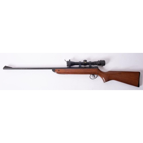 595 - A BSA Meteor .22 calibre air rifle, serial number 'TH41861'  fitted BSA 'Deerhunter' sight,