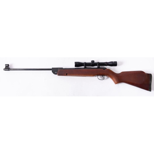602 - A Webley Vulcan .177 calibre air rifle, serial number 559542 fitted with a  Tasco 4x32 telescopic si... 