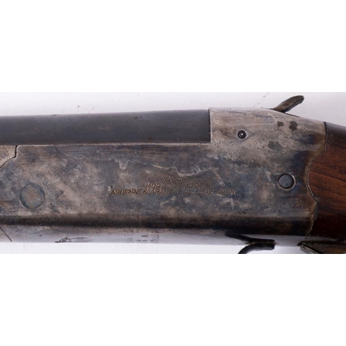 628 - An AYA Model Cosmos 20 bore single barrel hammer shotgun, serial number '216439', plain 28 1/4 inch ... 