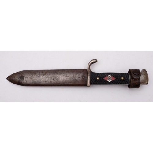 659 - A Third Reich Period Hitler Youth  Dagger, maker Gottlieb Hammesfahr, Solingen, the straight singe e... 