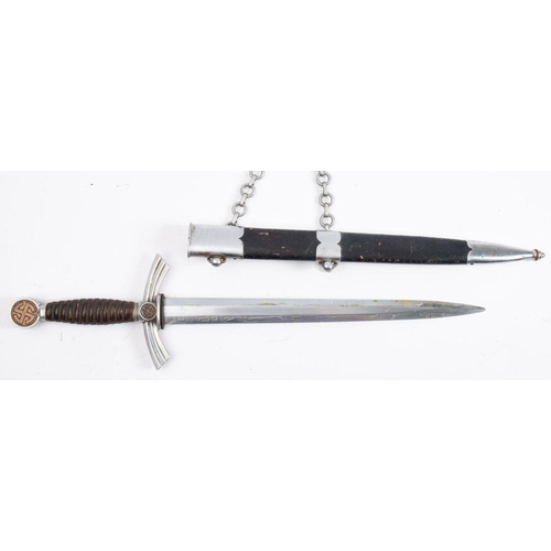 730 - A WWII Period First Pattern Luftwaffe dagger,maker Segfried, Solingen, the straight double edge blad... 