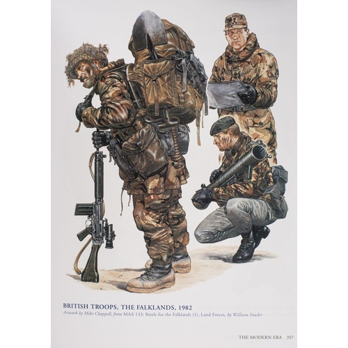 772 - Military Books  Windrow M. (ed) 'Osprey Men-At-Arms. A Celebration' 2008: gilt stamped blue cloth bo... 