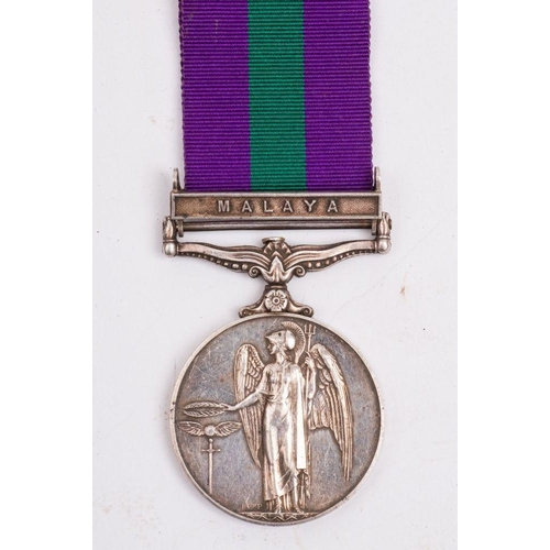 777 - An Elizabeth II General Service Medal to '22978992 Sgt D McNeill RAEC' with Malaya clasp.