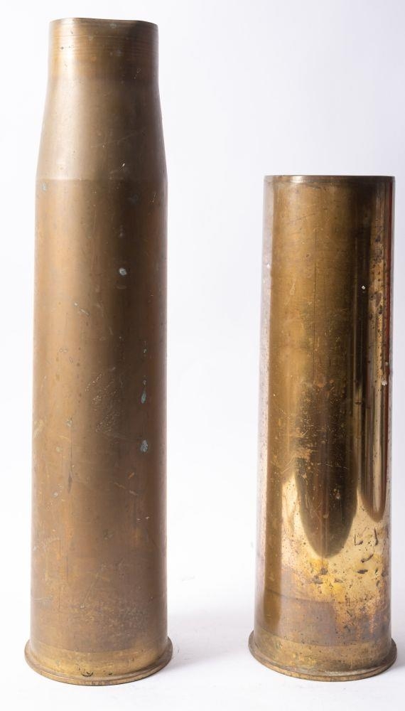 Two 4.5'' shell casings.