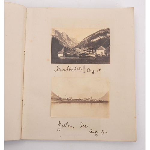 972 - A small holiday/touring album of  photographs of Germany and Austria, dated 1871-73, containing over... 