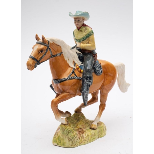 517 - Beswick; Canadian Mounted Cowboy model 1377, height 22 cm.