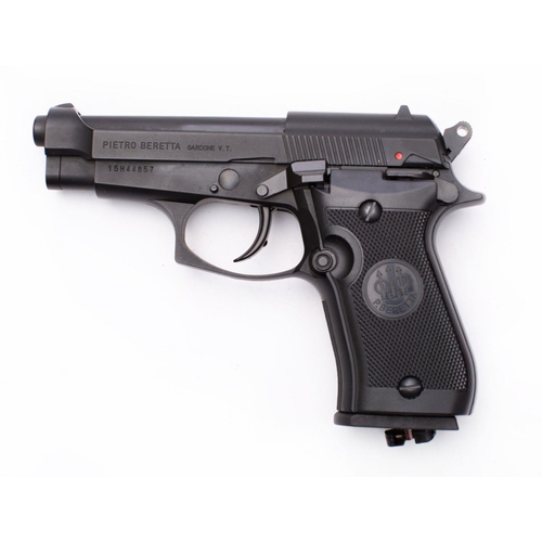 580 - A Beretta M84 FS .177 calibre BB CO2 pistol serial number '15H44857',  stamped as per title, black p... 