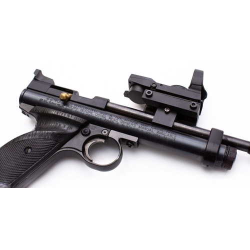 591 - A Crossman Model 2240 .22 calibre CO2 air pistol  serial number ' '511803068', black frame with two ... 