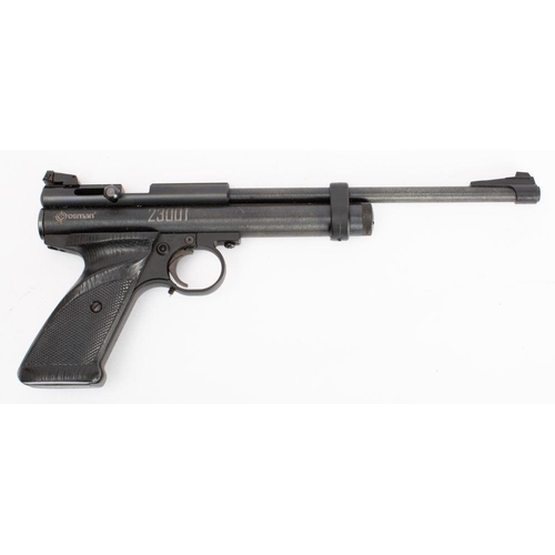 593 - A Crossman  2300T  .22 calibre CO2 air pistol, serial number 316500784, with two piece black plastic... 