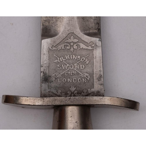 711 - A Fairbairn Sykes First Pattern Fighting Knife, maker Wilkinson Sword, London, the straight double e... 