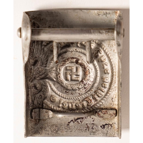 755 - A German army belt buckle stamped 'RZM 155/40'  to reverse.