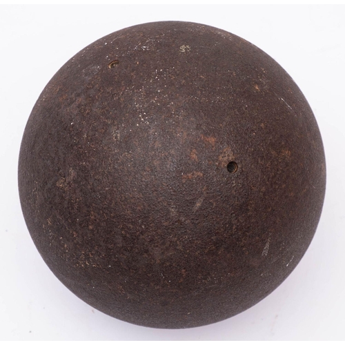 759 - A large 19th century cannon ball.  Note - found on Ascension Island during a Hash run in 1994 by the... 