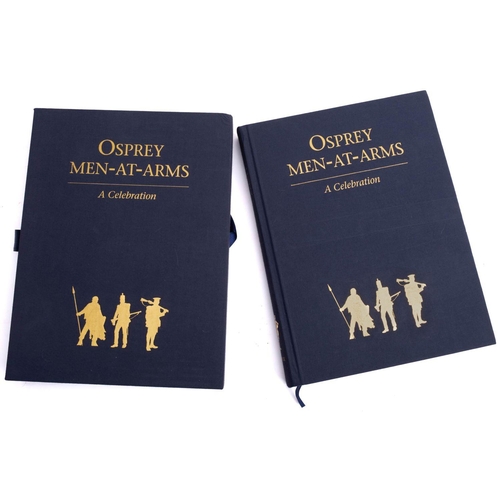 772 - Military Books  Windrow M. (ed) 'Osprey Men-At-Arms. A Celebration' 2008: gilt stamped blue cloth bo... 