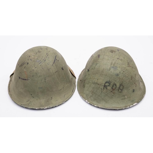 775 - Two post war MK 3 'Turtle' pattern steel helmets (2)