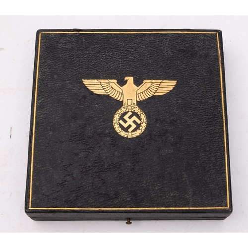 794 - A Third Reich Period Bronze Gothe Medal for Arts and Sciences, presented to Dr Emil Haselhoff, obver... 