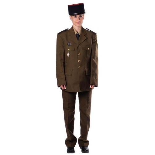 819 - A French Foreign Legion Winter Walking Out Uniform, together with a Foreign Legion Bush hat,  a Gene... 