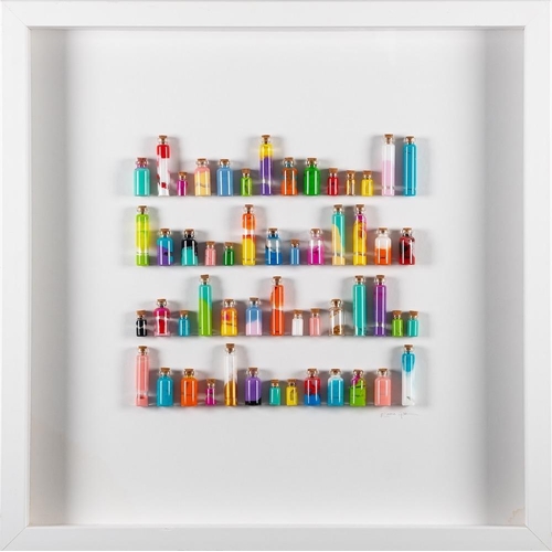 149 - Emma Gibbons [British, contemporary] Finders Keepers signed and titled verso mixed media 54cm square... 