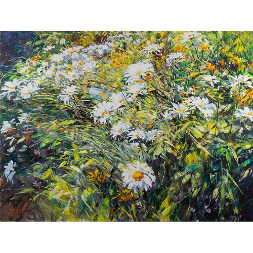 164 - Carl Scanes [British, b. 1964] With Honeysuckle, 2002 signed lower left and inscribed to reverse oil... 