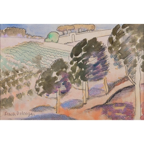 178 - *Frank Dobson (British, 1886-1963) A wooded hillside signed and dated 31 lower left watercolour and ... 