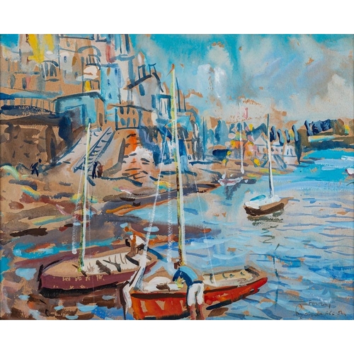 181 - William Lyons Wilson (British, 1892-1982) Fowey signed and inscribed lower right watercolour 29 x 36... 