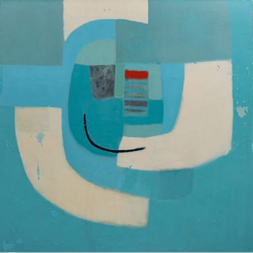 188 - Sally McGill (British 20th/ 21st Century) Safe Harbour Oil on canvas 151 x 151 cm Signed and dated '... 