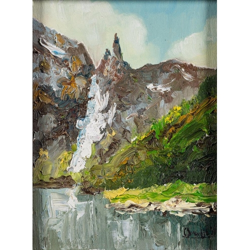 410 - Dariusz Orszulik (Polish, contemporary) Mnich Mountain, Poland signed lower right and inscribed to s... 