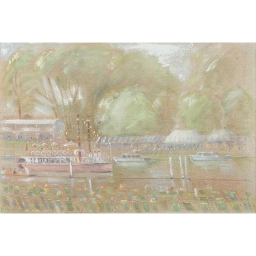 416 - *Anthony Stones [b. 1933] Southern Comfort Passing Phyllis Court signed and dated 86 oil on canvas 5... 