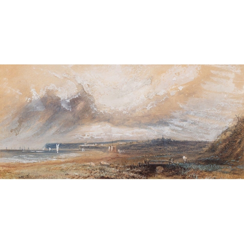 778 - WITHDRAWN John Linnell (British, 1792- 1882) Beachy Head from Bexhill Mixed Media on Paper 24 x 14cm