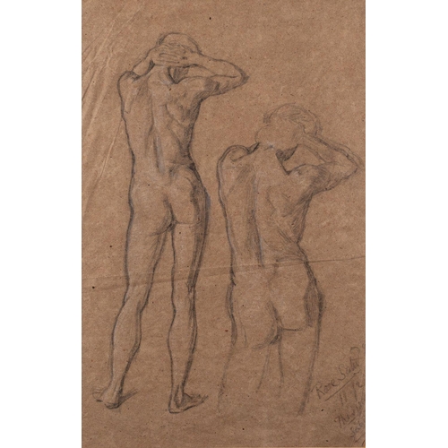 779 - Sir William Blake Richmond (British, 1842-1921) Nude Figure Study Pencil 26 x 41 cm Signed lower rig... 