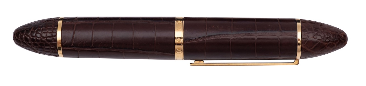 Louis Vuitton Fountain Pen Cargo Exotic Leather Brown