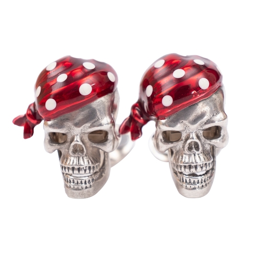 DEAKIN & FRANCIS スカル カフ リンクス 新品同様 激安価格 Sterling Silver Skull Cufflinks – Deakin & Francis