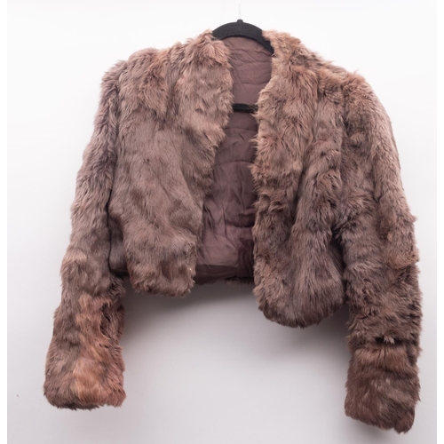 618 - A collection of various fur stoles, together with a small muff, a fur coat  (worn) and a small group... 