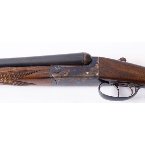 64 - A Parker Hale 12 bore side by side boxlock shotgun, serial number '171788', 28 inch barrel, plain ac... 