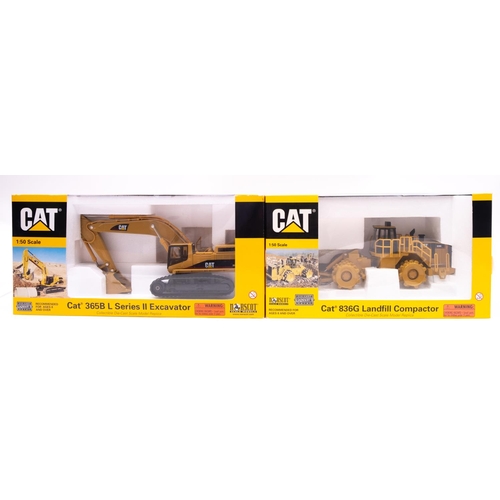 688 - Norscot Scale Models 1/50th scale 'Cat 836G Landfill Compactor', together with 'Cat 365B L Series II... 