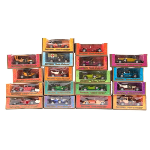 693 - A boxed group of Matchbox Models of Yesteryear including Y-2 Prince Henry Vauxhall, all in window bo... 