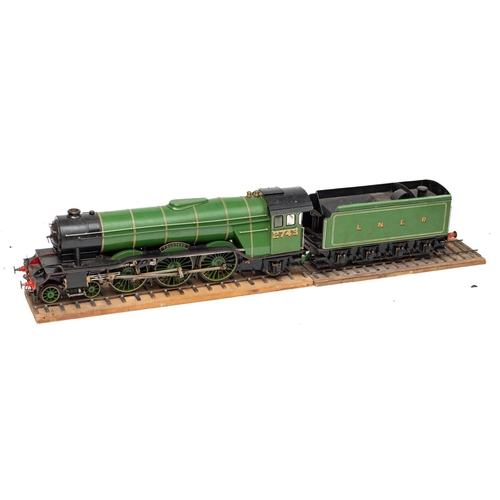 708 - A   3 1/2 inch scale model of the LNER Class A3 4-6-0 locomotive, 'Felstead', number 2743,  the cab ... 