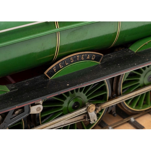 708 - A   3 1/2 inch scale model of the LNER Class A3 4-6-0 locomotive, 'Felstead', number 2743,  the cab ... 