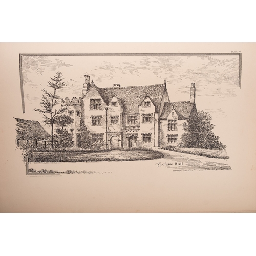 637 - WILLINS, Edward Preston - Some of the Old Halls and Manor Houses in the County of Norfolk , 50 litho... 