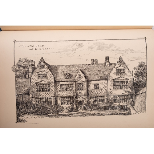 637 - WILLINS, Edward Preston - Some of the Old Halls and Manor Houses in the County of Norfolk , 50 litho... 