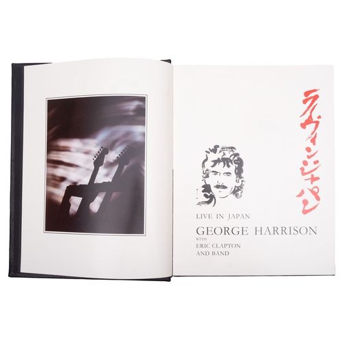 658 - HARRISON, George, Live in Japan with Eric Clapton and band, copiously illustrated, original full bla... 