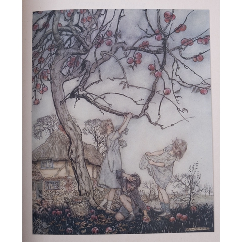 674 - RACKHAM, Arthur:  (illustrator), A Dish of Apples, by Eden Phillpotts: original pictorial gilt vellu... 