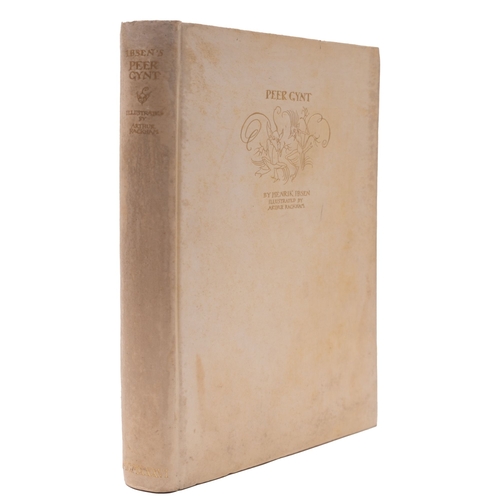 675 - RACKHAM, Arthur:  (illustrator), Peer Gynt, by Henrick Ibsin: original full cream gilt vellum, spine... 